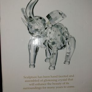 Crystal Elephant Sculpture